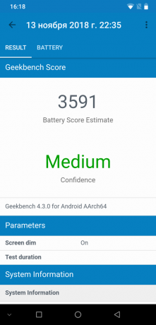 UMIDIGI Z2 Pro: GeekBench Batterie