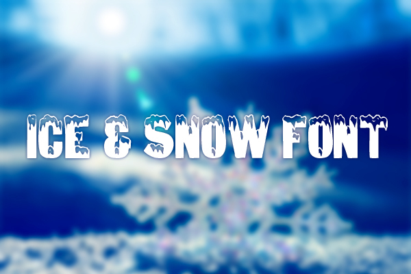 Ice & Snow Font par AARRGGHH!