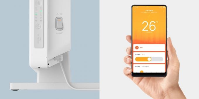 Xiaomi nouveaux éléments: chauffage avec une connexion Wi-Fi et un entretien automatique de la température