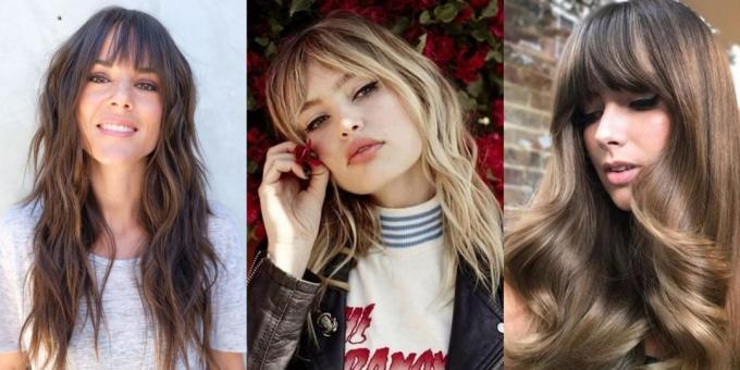 Les coupes de cheveux des femmes à la mode 2019: longue hippie cheveux