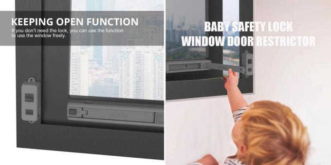 Comment assurer la sécurité des enfants à la maison: une serrure de fenêtre