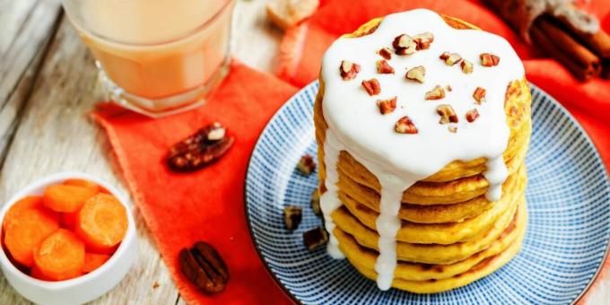 Crêpes épicées aux carottes et aux pommes