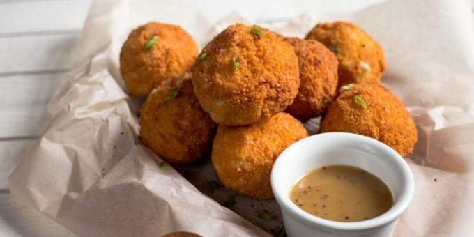 Boulettes de pommes de terre au fromage et aux herbes