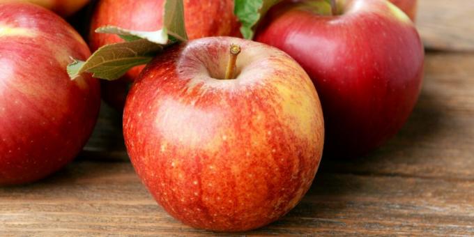 Aliments riches en fibres: pommes