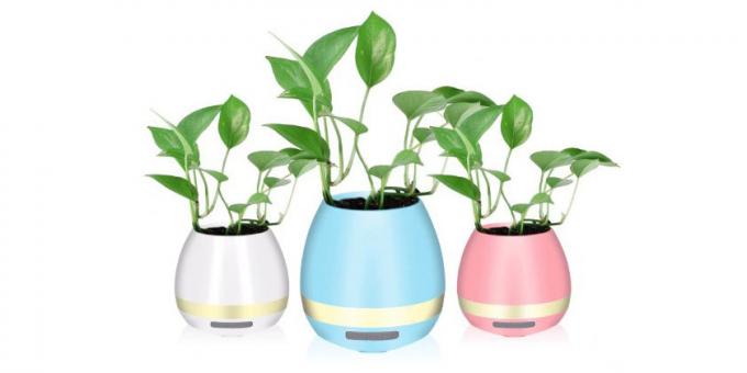 Flowerpot avec colonne Bluetooth
