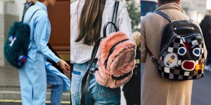 Le plus: sacs à dos à la mode 2018 sac à dos avec de la fourrure
