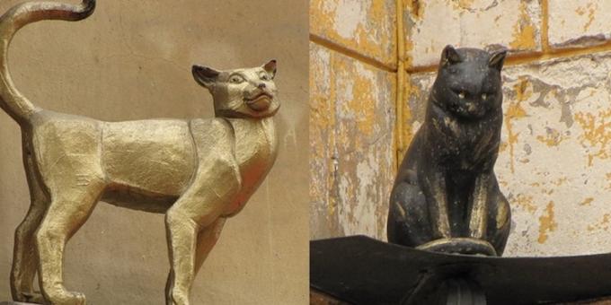 Monuments de Saint-Pétersbourg: Monument Elisha chat et le chat Vasilisa