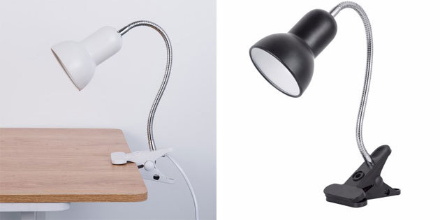 avec une lampe design classique