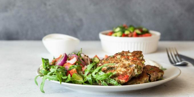 Escalopes de poulet hachées au brocoli