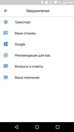 Désactiver les notifications Google Maps