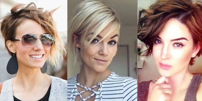 Les coupes de cheveux des femmes à la mode 2019: pixies extrêmement repousses