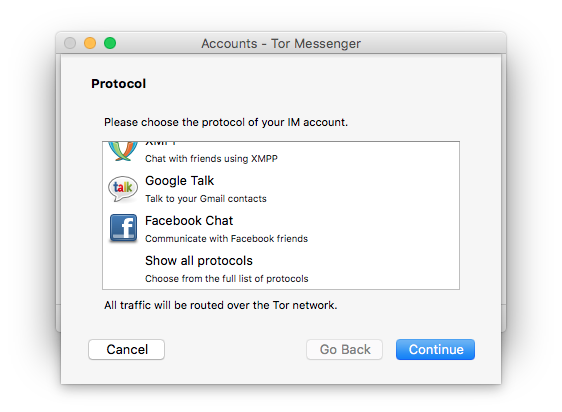 chats Messenger Anonyme Tor