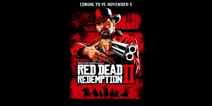 L'affiche de l'annonce de la version PC de Red Dead Redemption 2