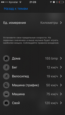 Staywalk pour iOS - bandes sonores pour la course et non seulement d'adapter à la vitesse
