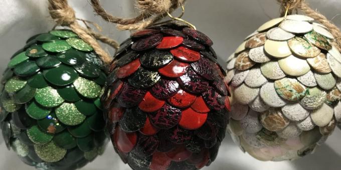 jouets de Noël avec leurs propres mains: Dragon Eggs de « Game of Thrones »