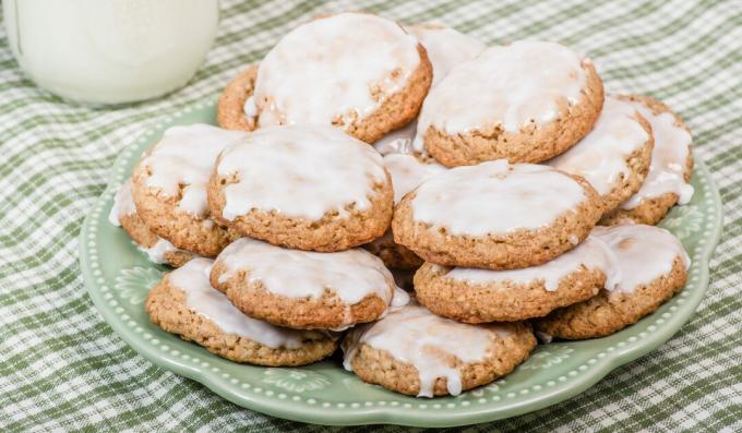 Biscuits glacés aux flocons d'avoine