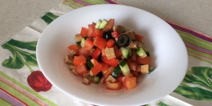 Lean Salade grecque avec tofu