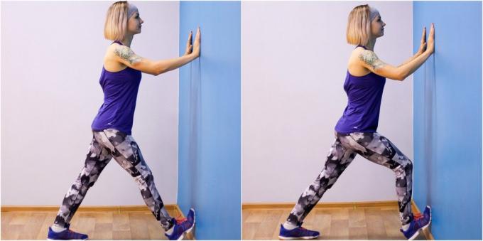 squat profond: exercice sur la mobilité de la paroi