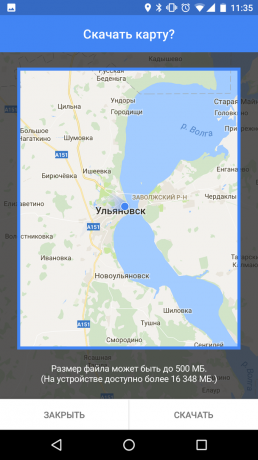 Hors ligne Google Maps sur Android