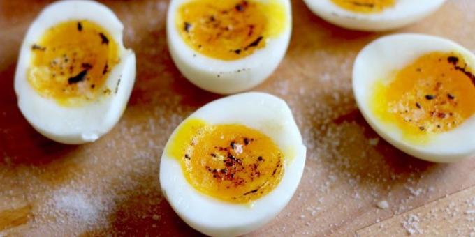 plats d'œufs: œufs durs