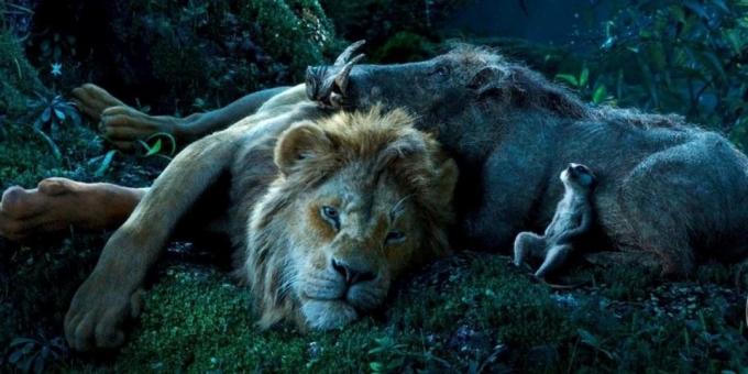 "Le Roi Lion": Simba, Timon et Pumbaa