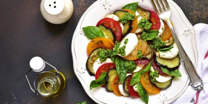 Caprese aux aubergines