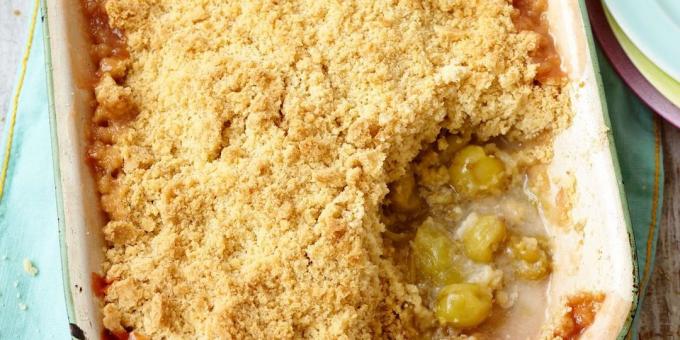 Recettes de groseille: crumble groseille avec