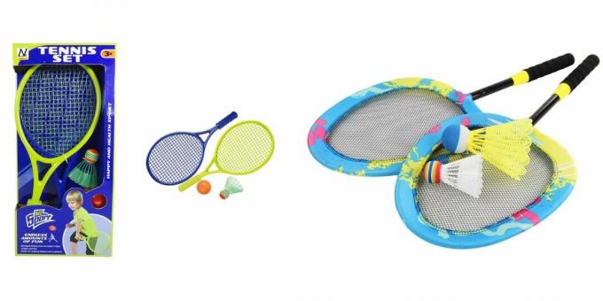 Que donner à une fillette de 5 ans pour son anniversaire: le badminton