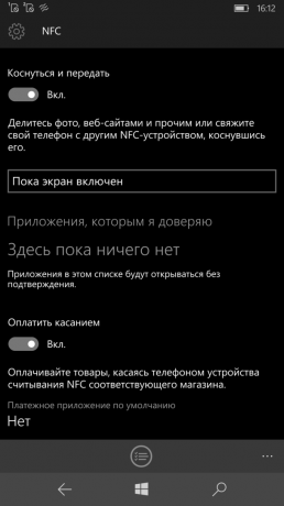 Lumia 950 XL: réglage NFC
