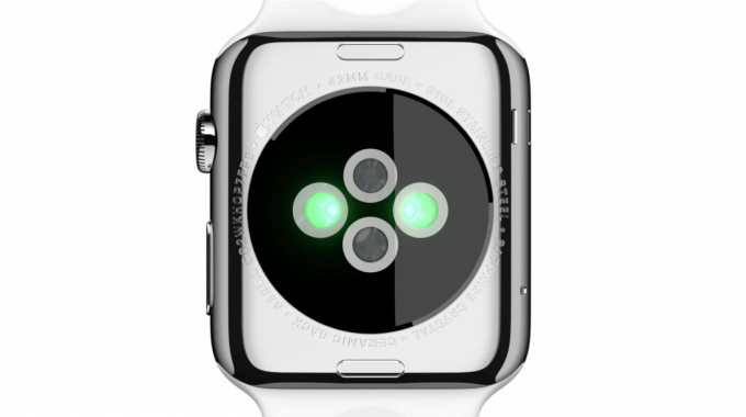 Cardiosensor dans Apple Sport Montre