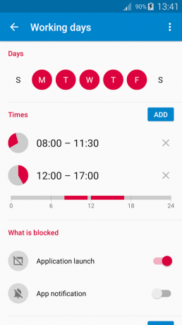 AppBlock: mode d'arrêt de l'application