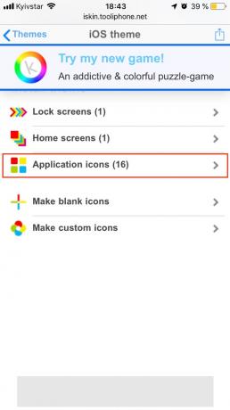 Comment personnaliser la table d'opération iPhone: sélectionnez les icônes Applications