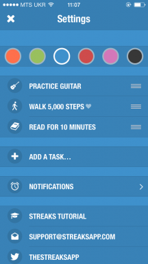 - iOS nouvelle Stries application pour l'introduction de saines habitudes
