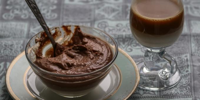 Mousse de caillé au chocolat