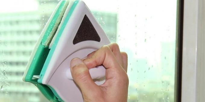 brosse magnétique pour le lavage des fenêtres