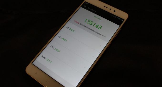 Xiaomi Mi5S Plus: benchmarks synthétiques
