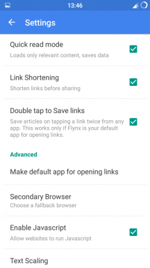 Navigateur Flynx peut ouvrir les liens dans les bulles et effacer les pages de publicité