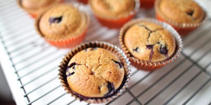 muffins aux bleuets: recette