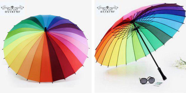 parapluie multicolore