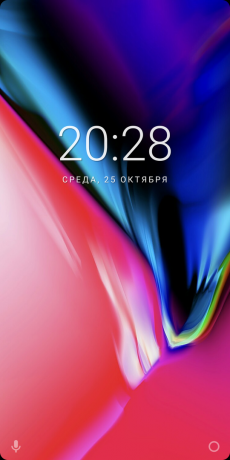 Fond d'écran dans l'iPhone X 