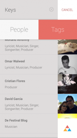 Trackd pour iOS: profils