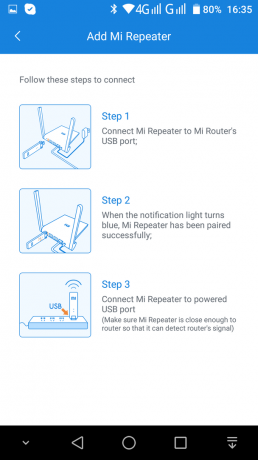 MiWiFi Router: Ajout Mi connexion Wi-Fi Amplificateur