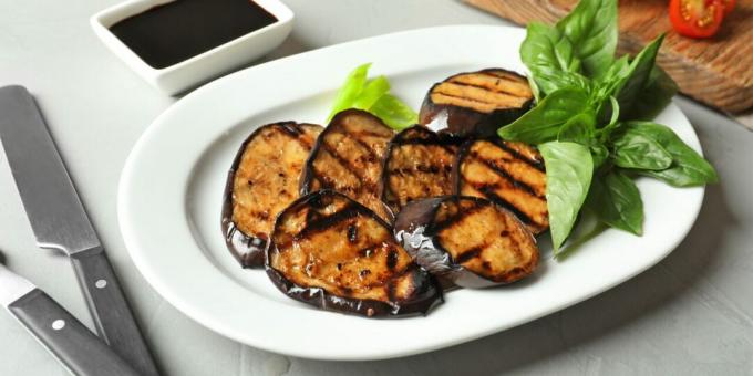 Aubergines grillées à l'ail et au thym