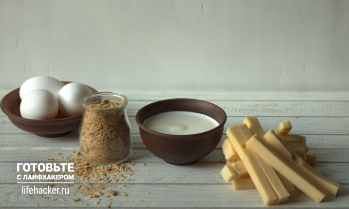 Bâtonnets de fromage: Ingrédients