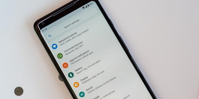 Android P. Définition des paramètres