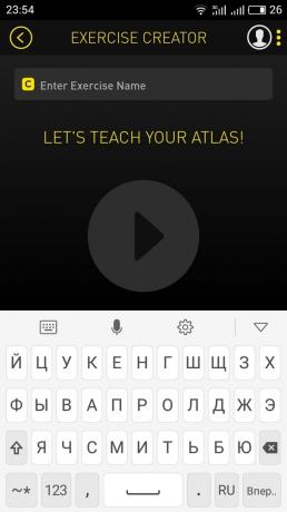 Atlas Wristband: créer vos propres exercices