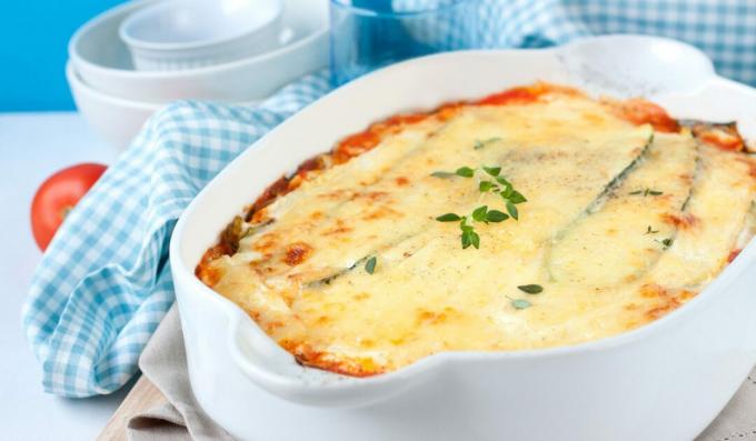 Lasagne aux courgettes à la ricotta et au basilic