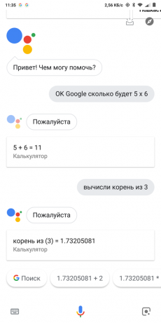 Google Now Calculator