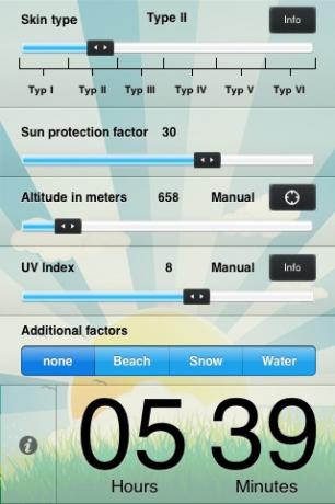 Gardez une trace de temps au soleil et le niveau d'eau dans le corps avec l'aide de l'iPhone
