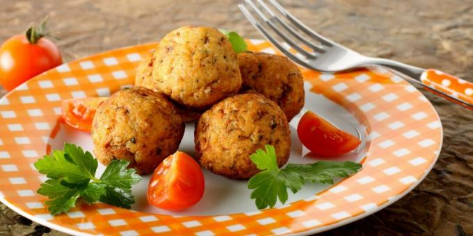 Boulettes de poisson au lieu jaune